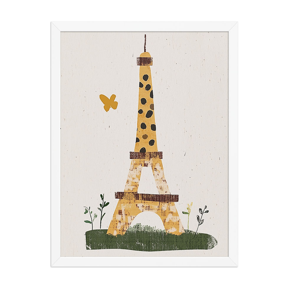 Thumbnail: Eiffel Tower | Children's Bedroom | Nursery Wall Art
