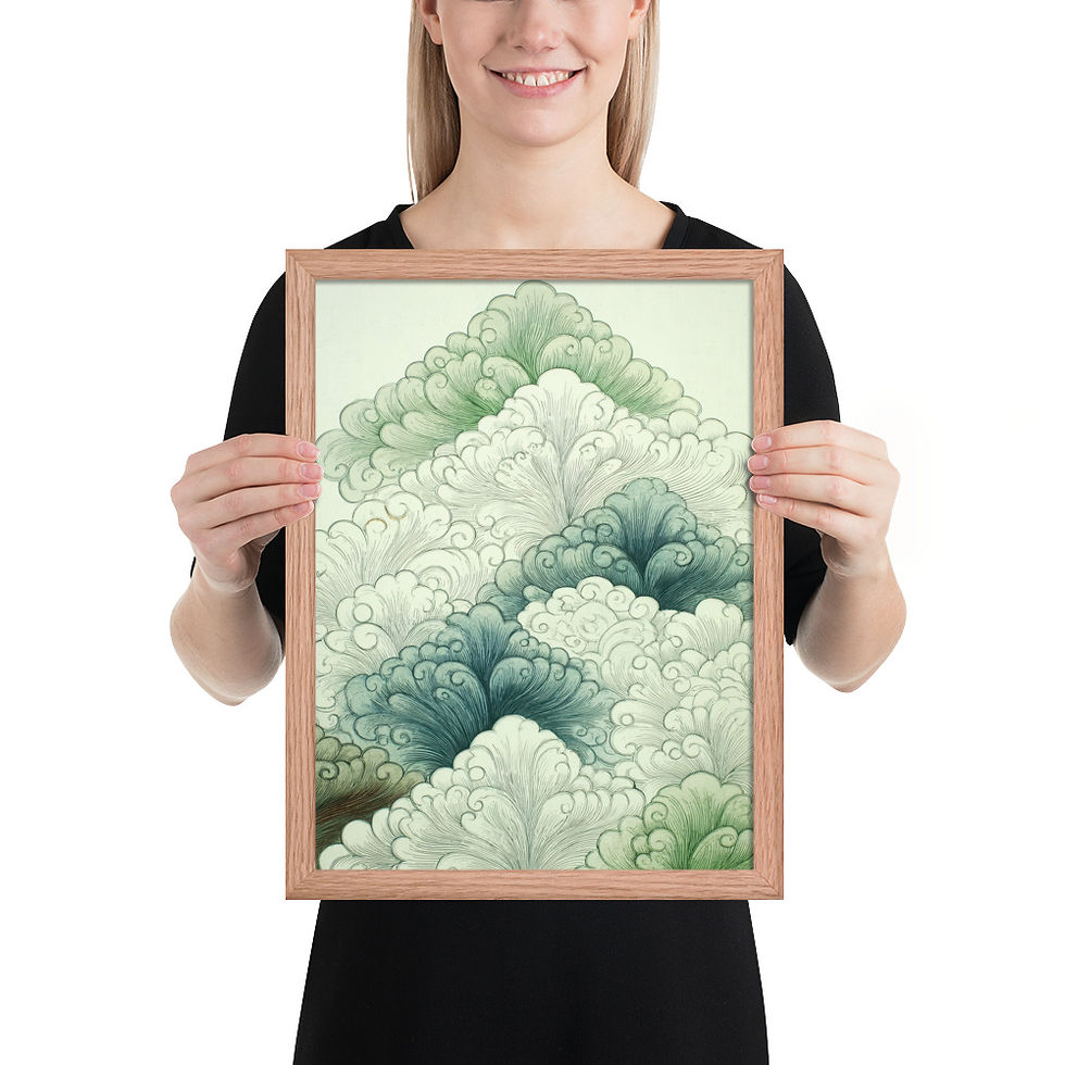 Thumbnail: Abstract Ethereal Art Print risen