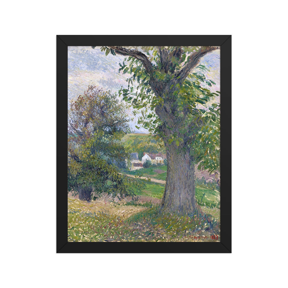 Camille Pissarro Tree Landscape Framed Print, Frameifi, framed art, wall art, framed wall art, framed poster.