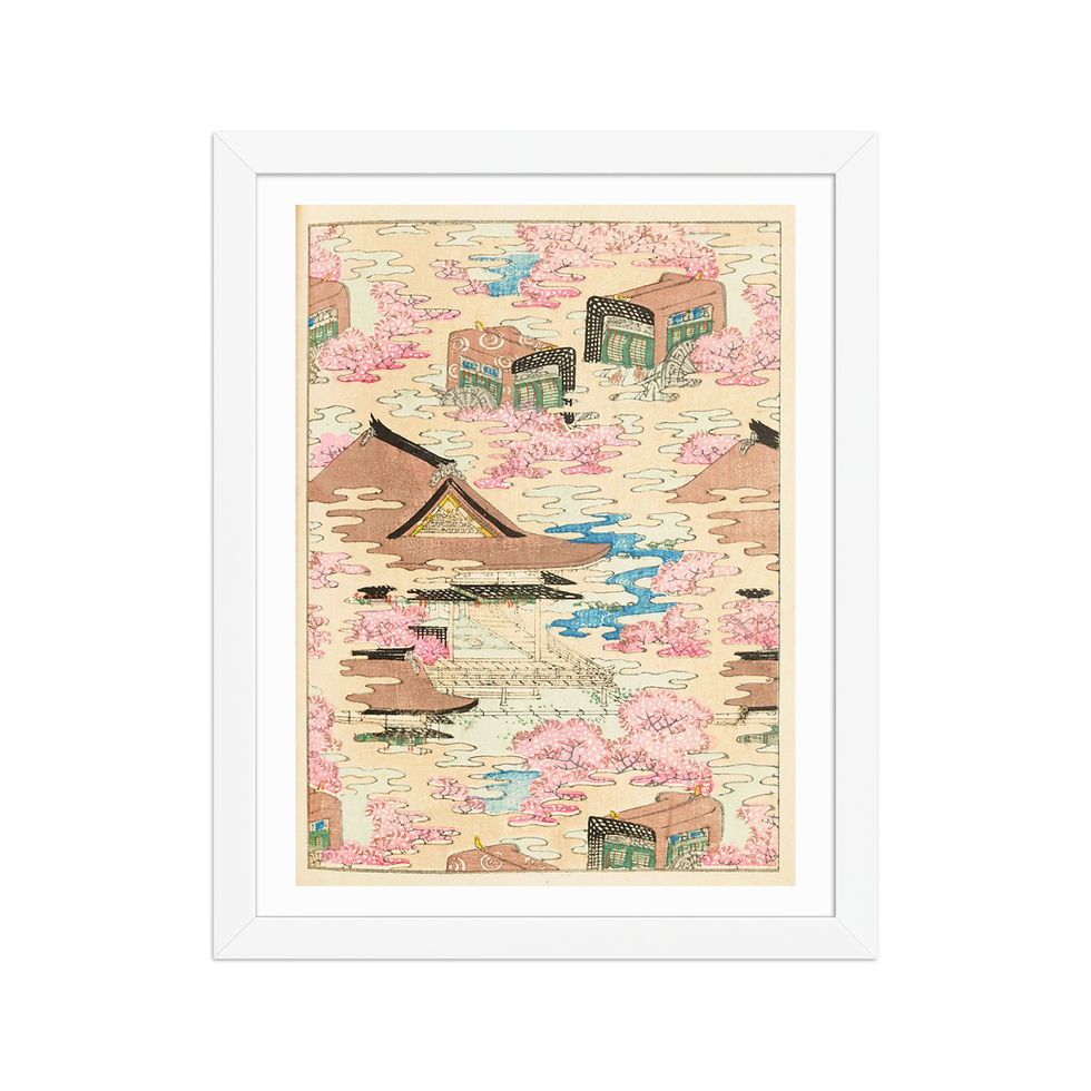 Thumbnail: Japanese Blossom Village Art Print