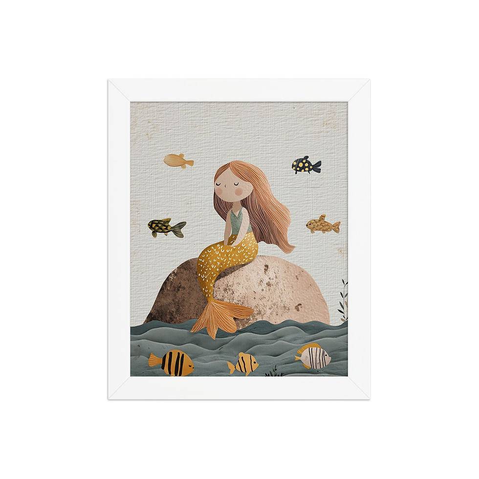 Thumbnail: Mermaid | Children's Bedroom | Nursery Wall Art