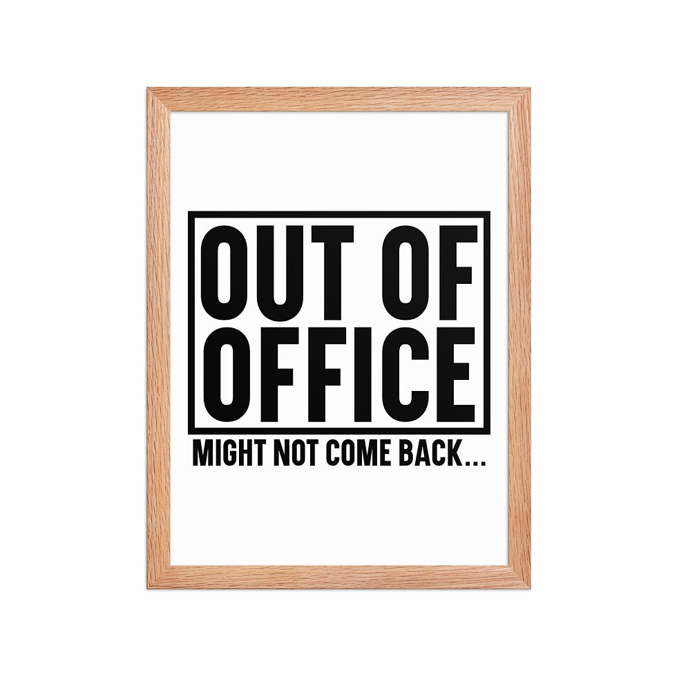 Thumbnail: Office Humor Framed Print vi