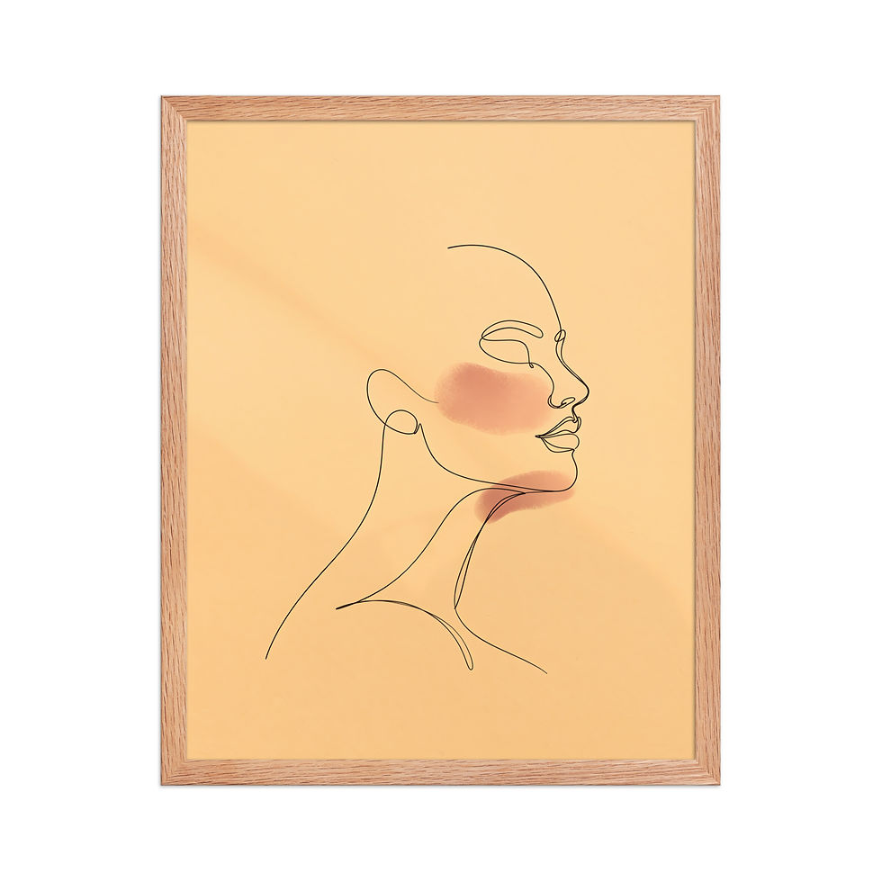 Thumbnail: Minimalist Abstract Portrait Print