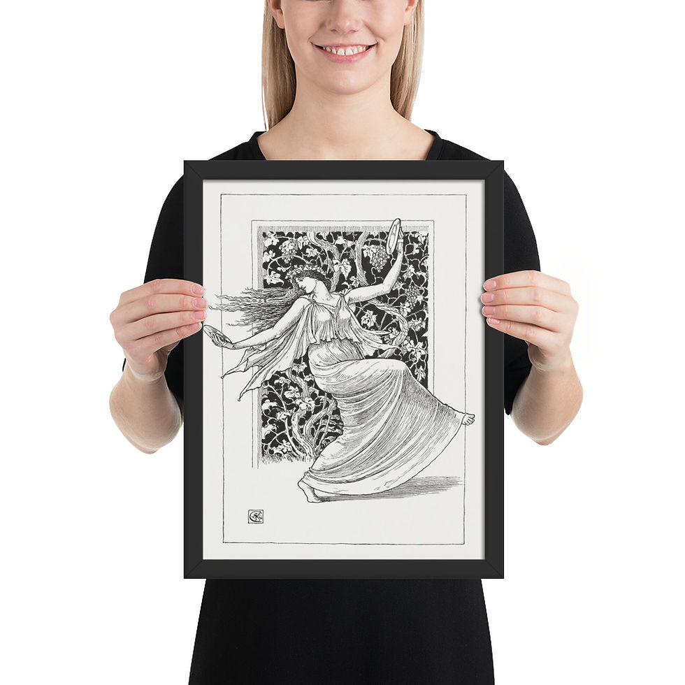 Thumbnail: Art Nouveau Framed Art