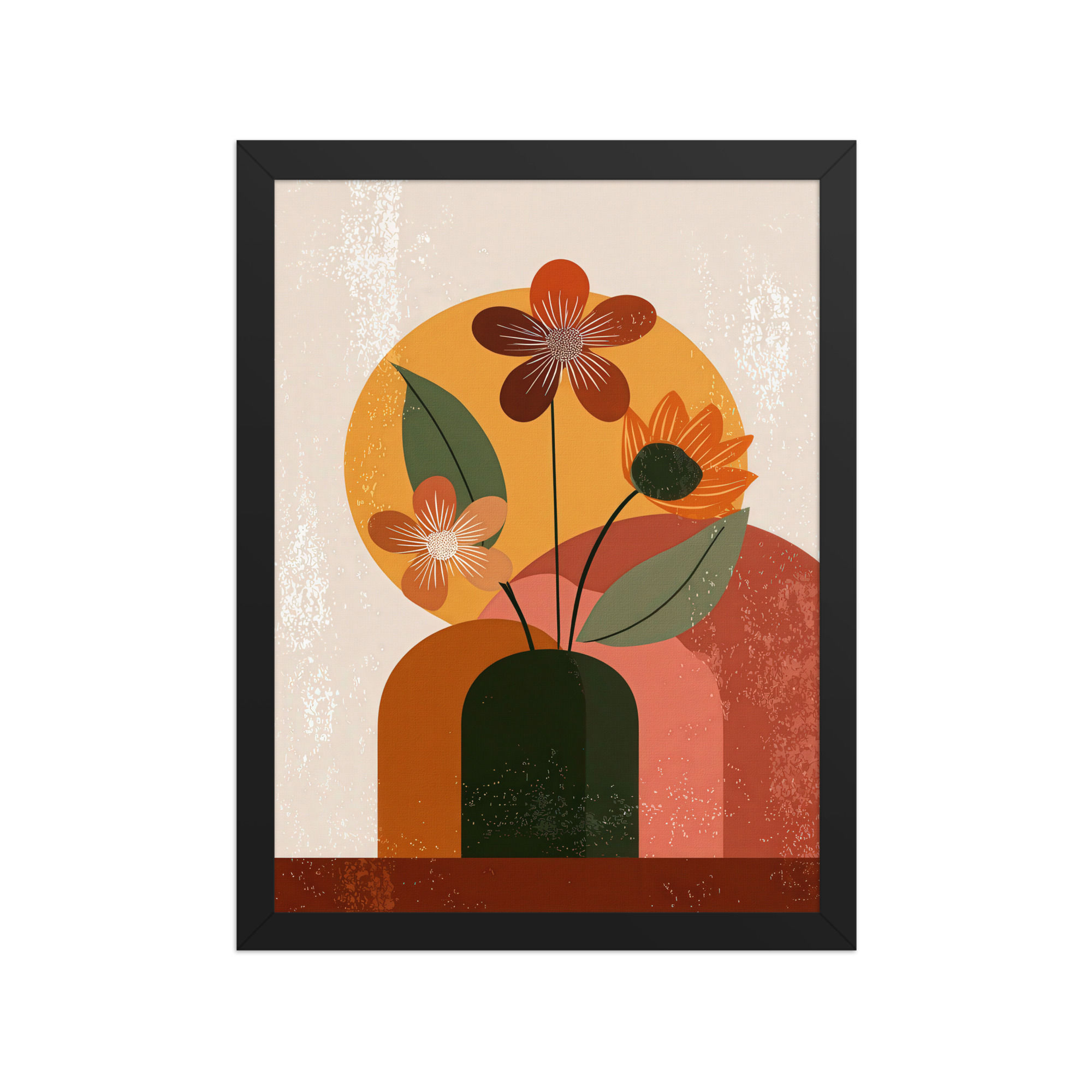 Framed Botanical Boho Art – Nature Wall Decor