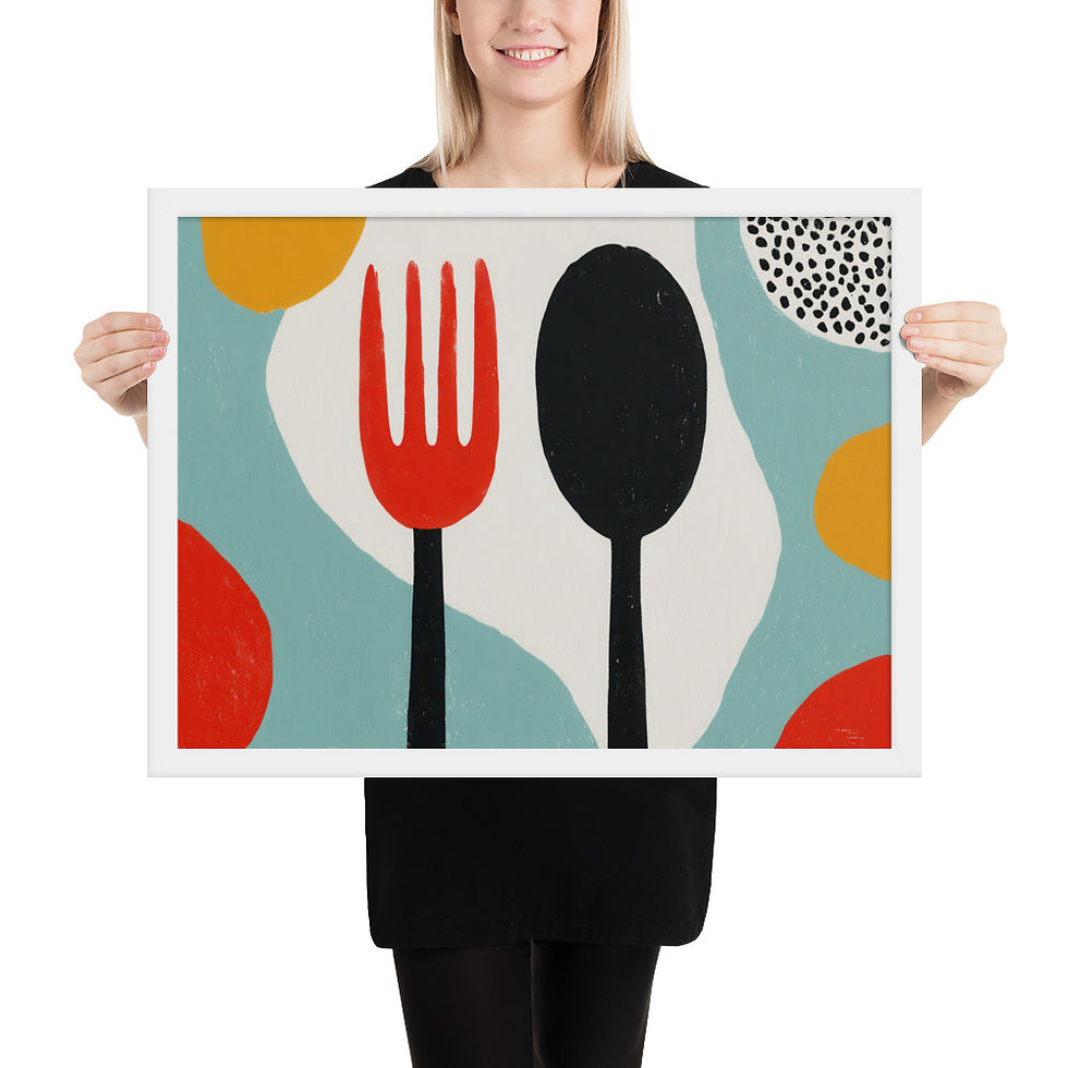Thumbnail: Kitchen Gouache Inspired Art Print  