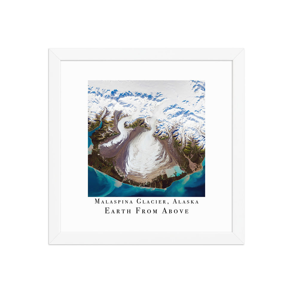 Thumbnail: Malaspina Glacier | Earth From Above | NASA | Framed Space Wall Art