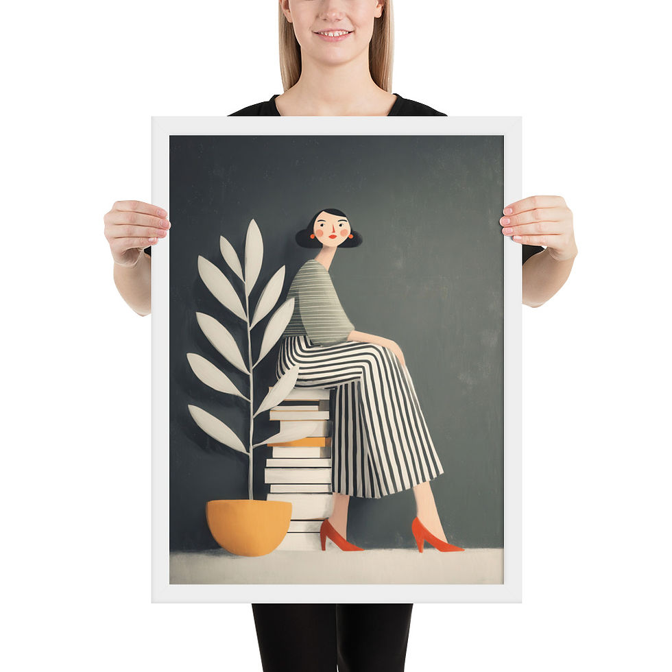 Thumbnail: Vibrant Gouache Wall Art for Living Room Accent