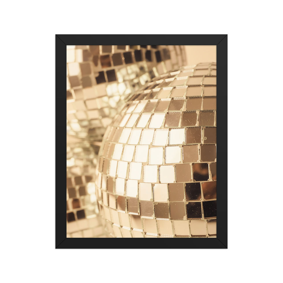 Thumbnail: Close up Disco Balls Framed Print