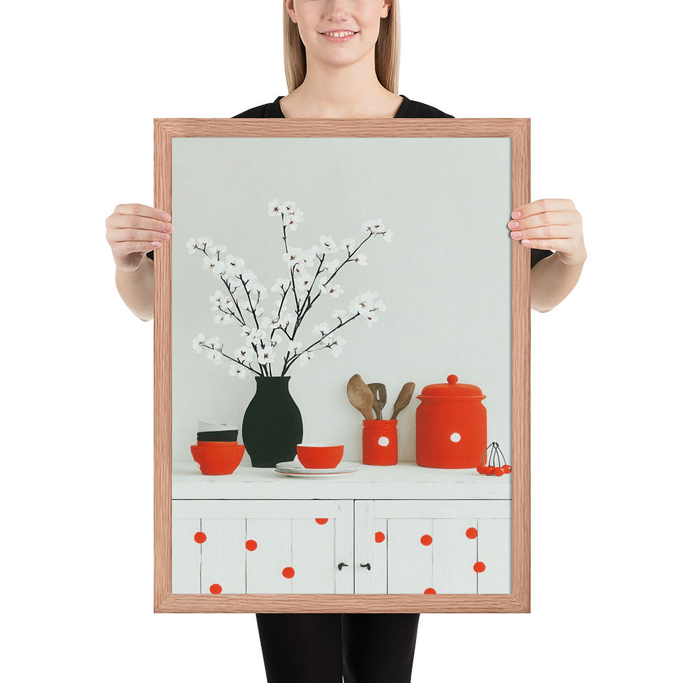 Thumbnail: Kitchen Gouache Inspired Art Print 