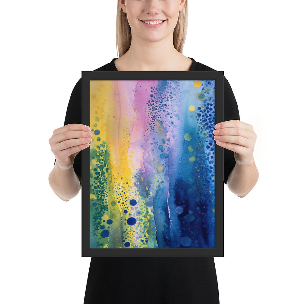 Thumbnail: Artistic Abstract Painting Print 