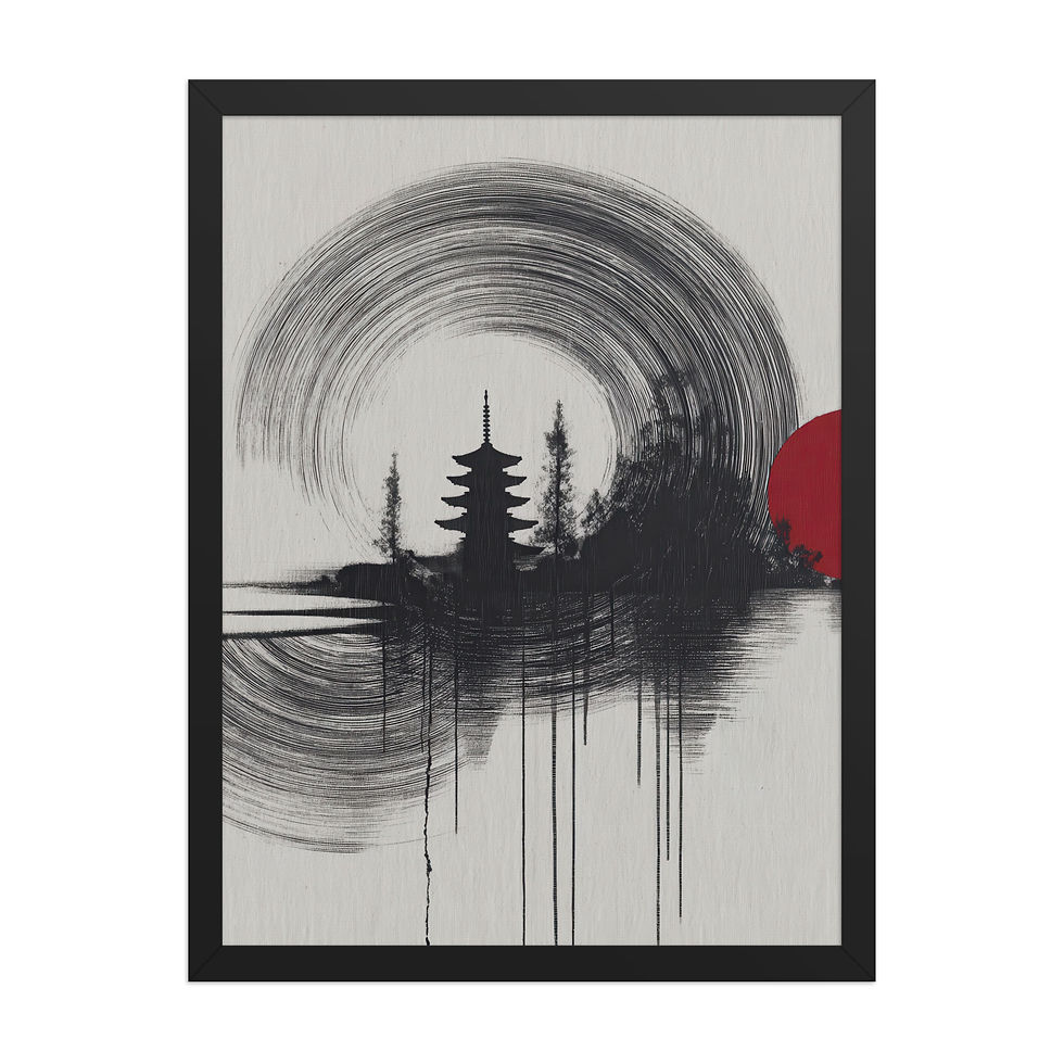 Thumbnail: Japandi Landscape Sumi-e Inspired