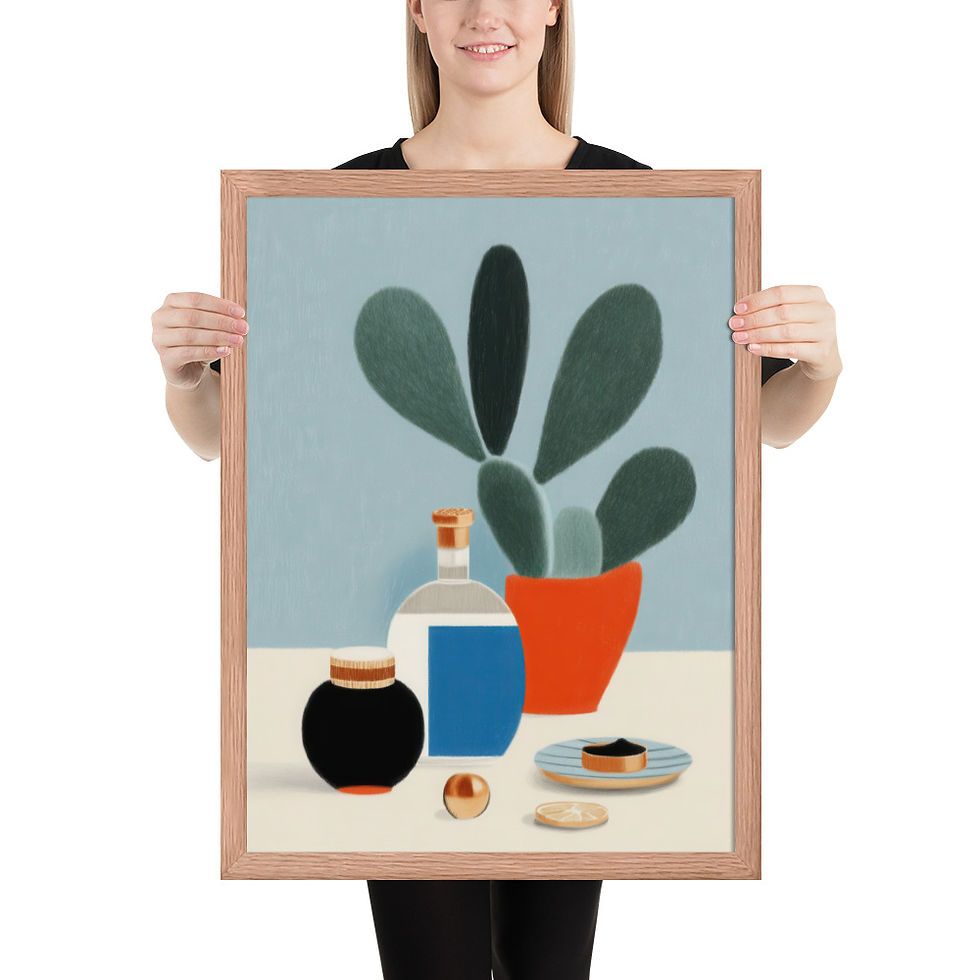 Thumbnail: Plants Gouache Inspired Art Print 