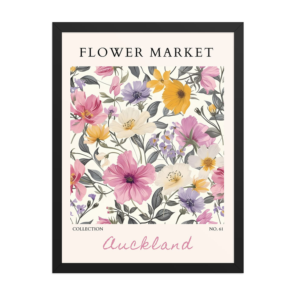 Thumbnail: Auckland | Framed Botanical Wall Art: Nature Prints from Global Cities