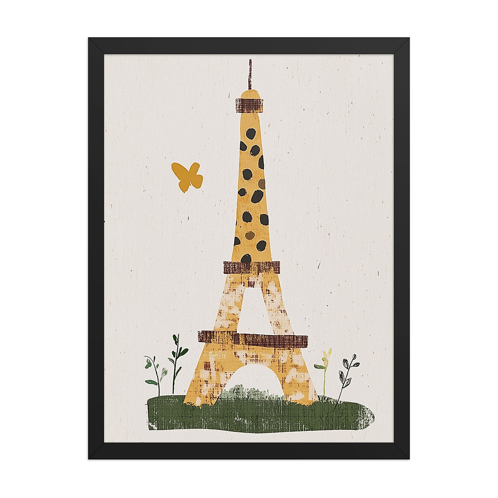 Thumbnail: Eiffel Tower | Children's Bedroom | Nursery Wall Art