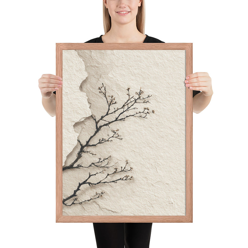 Thumbnail: Framed Earthy Boho Wall Art – Nature Lover's Decor