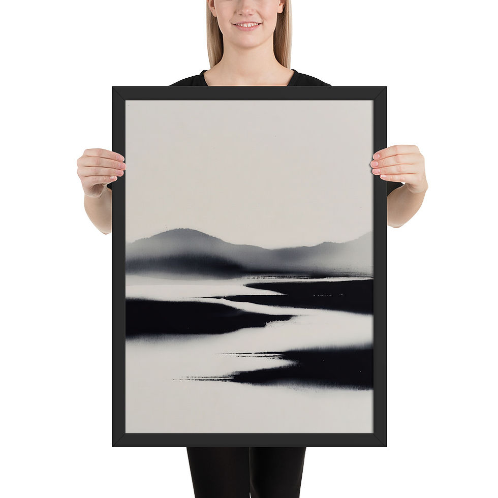 Thumbnail: Japandi Landscape Sumi-e Ink Inspired