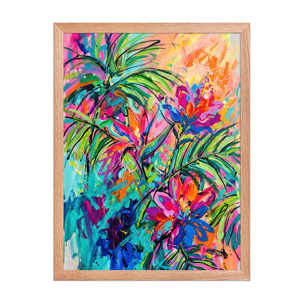 Thumbnail: Tropical Explosion Unique Contemporary Mega Print