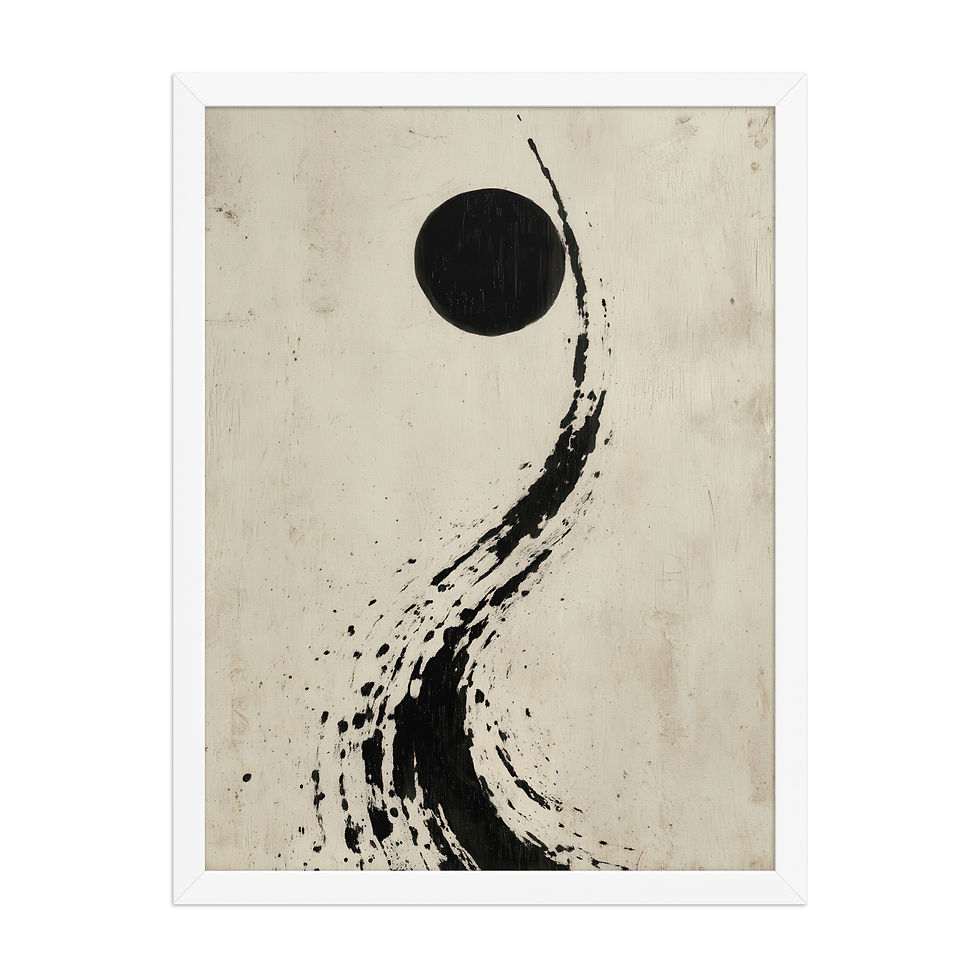 Thumbnail: Japandi Sumei-e Japanese Ink Inspired Print