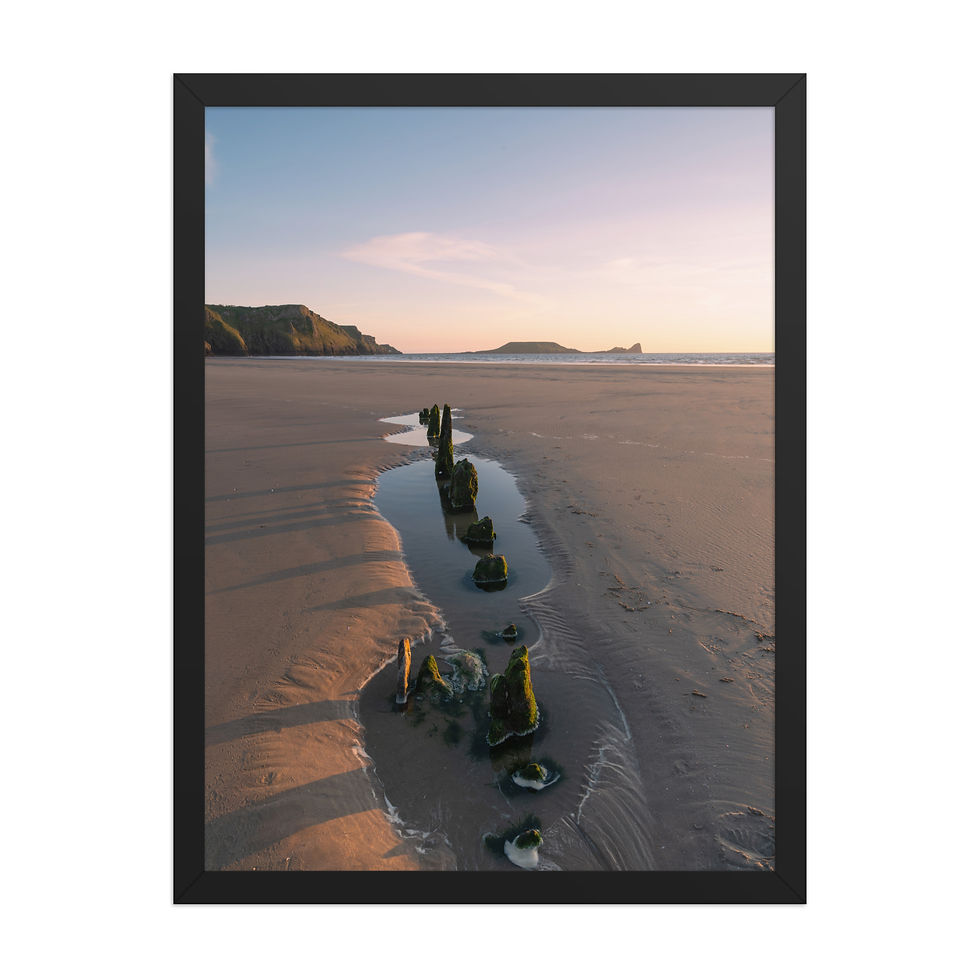 Thumbnail: Coastal Sunset Beach Print | Serene Tidal Landscape Photography Wall Art