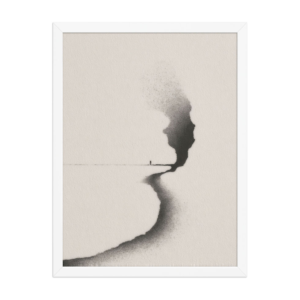 Thumbnail: Japandi Smoke in Sumi-e Inspired Ink Wash Print