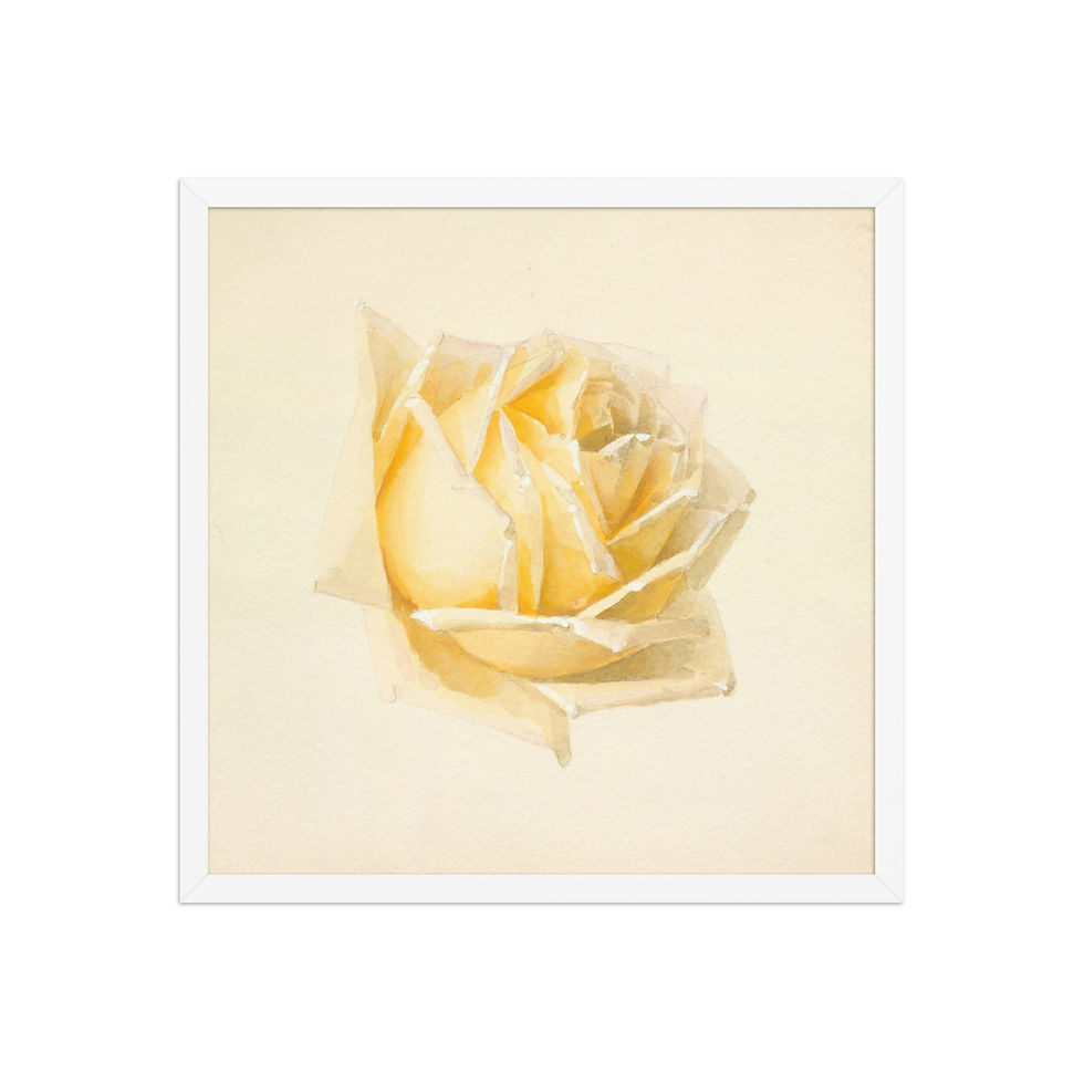 Thumbnail: Study of a Rose Vintage Style Botanical Framed Print