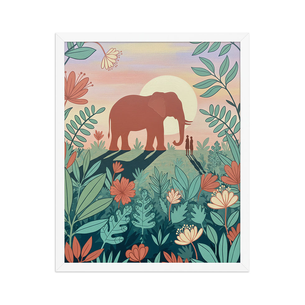 Thumbnail: Exotic Elephant Nature Art Print