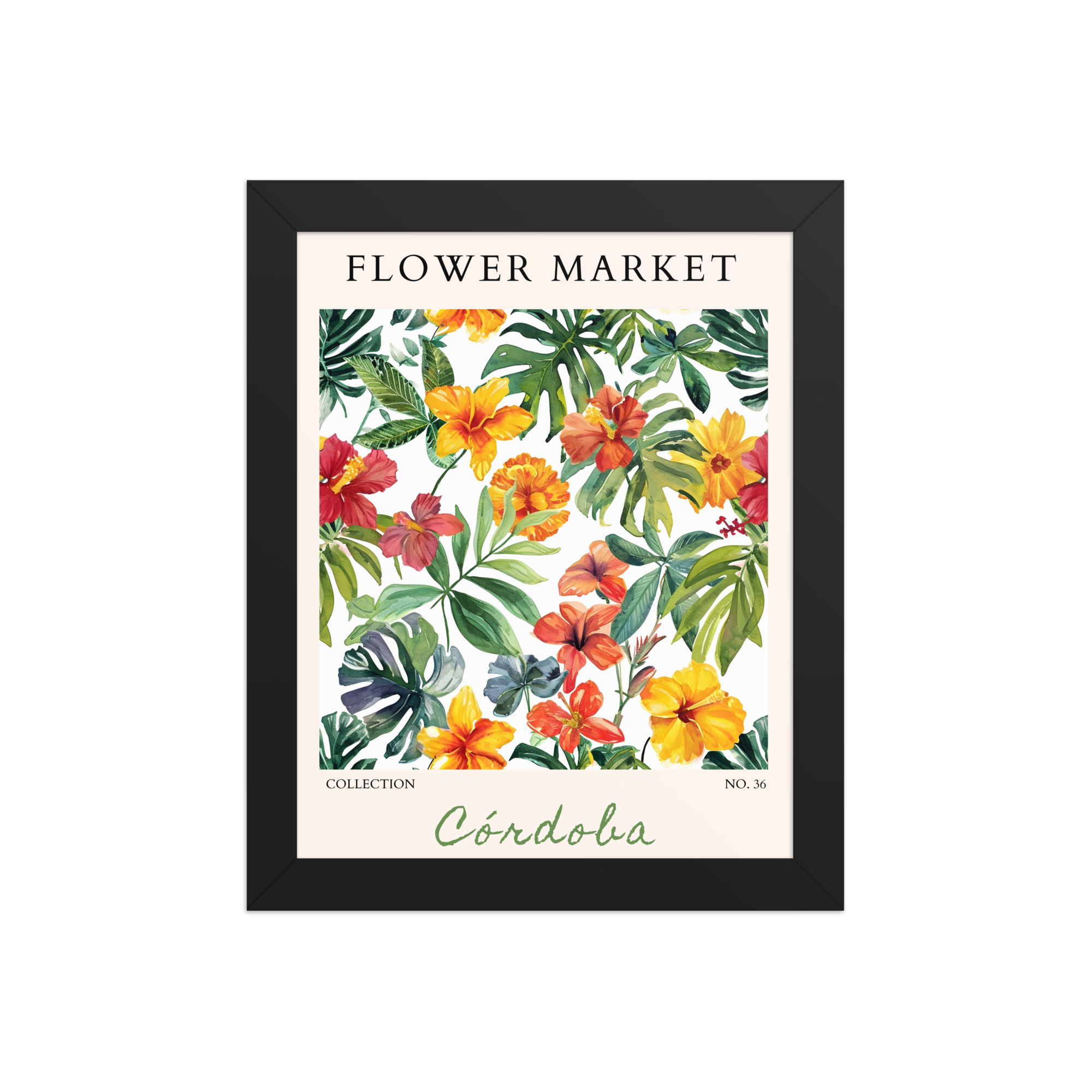 Cordoba | Framed Botanical Wall Art: Nature Prints from Global Cities