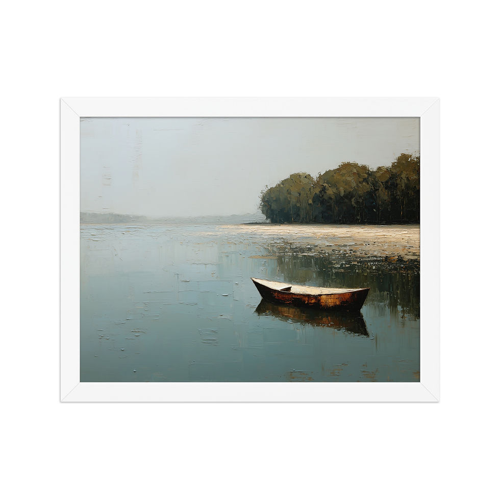 Thumbnail: Vintage scenic landscape in oil painting style | Framed wall art iv