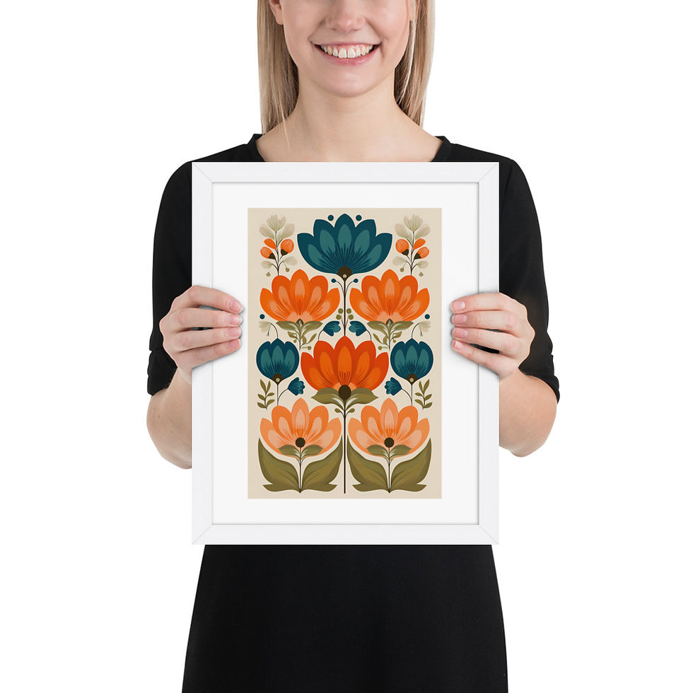 Thumbnail: Scandinavian Style Nature Art - Botanical Folk Wall Decor