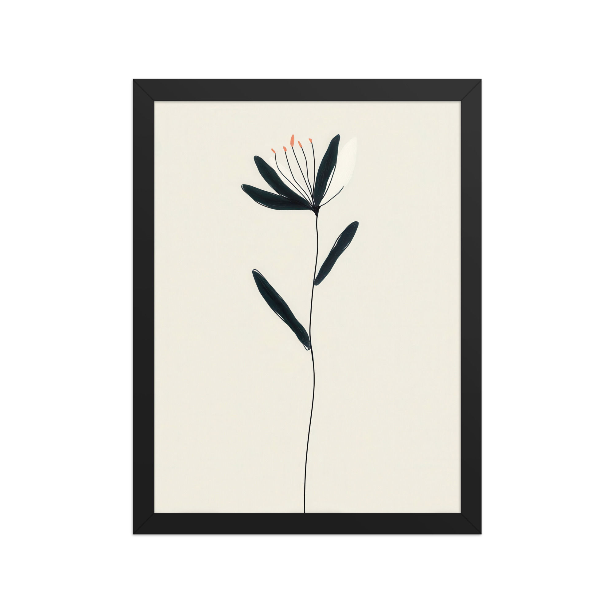 Eclectic Framed Gouache Art - A Splash of Coloramed poster