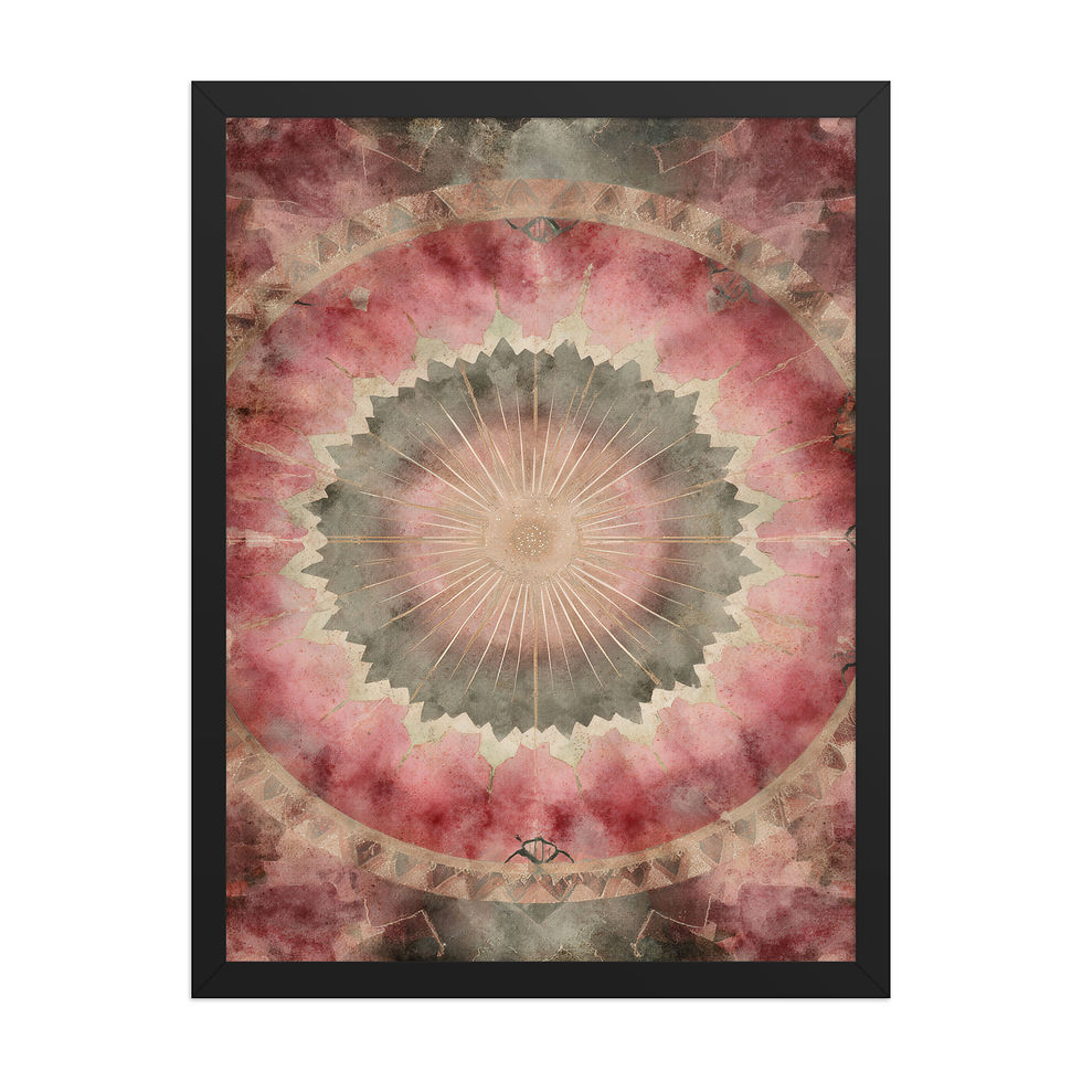 Thumbnail: Framed Geometric Boho Art – Trendy Decor Pieceed poster