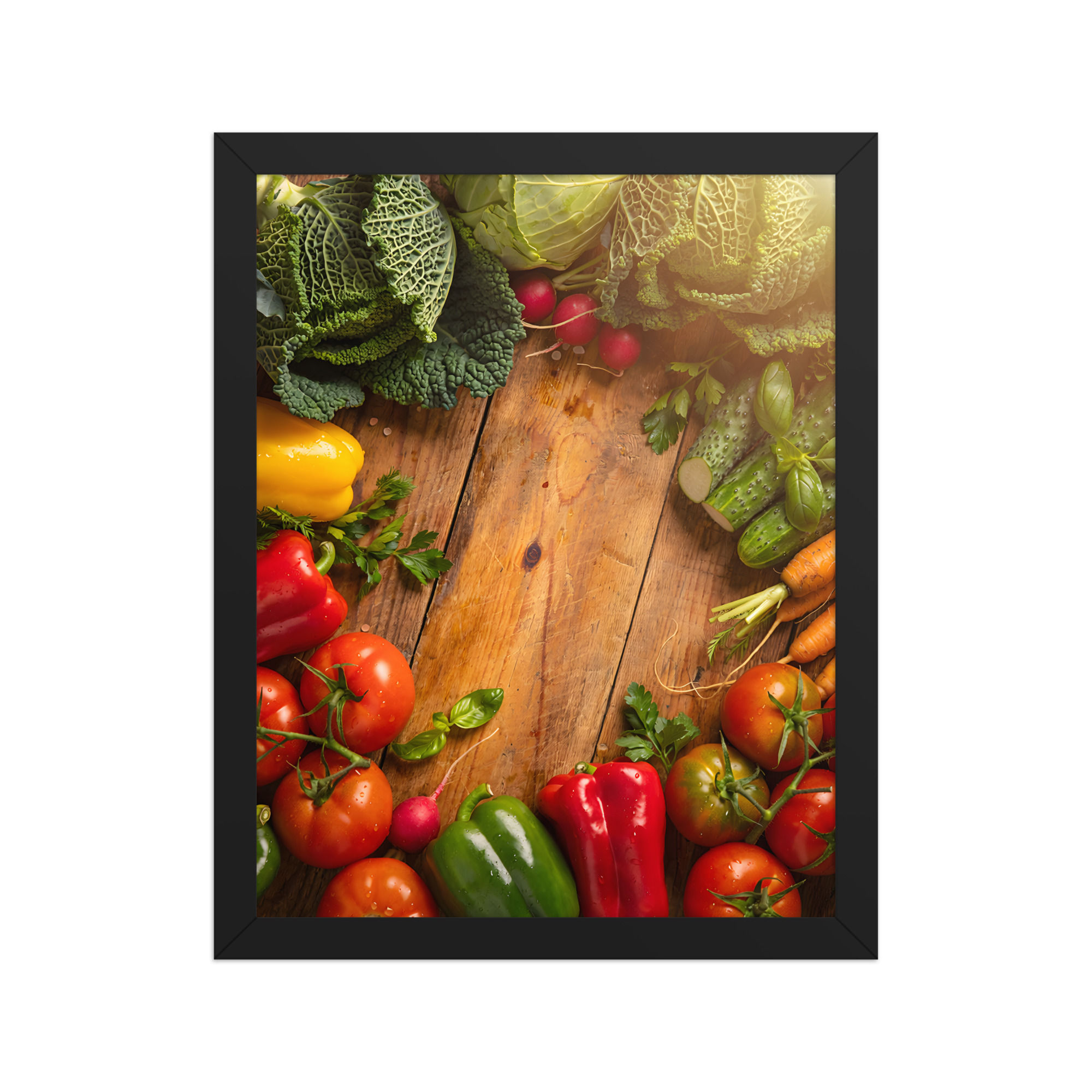 Verdant Kitchen Table Framed Restaurant Wall Art