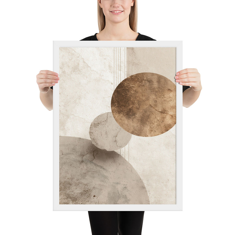 Thumbnail: Framed Dreamy Boho Art – Soft and Serene Decor