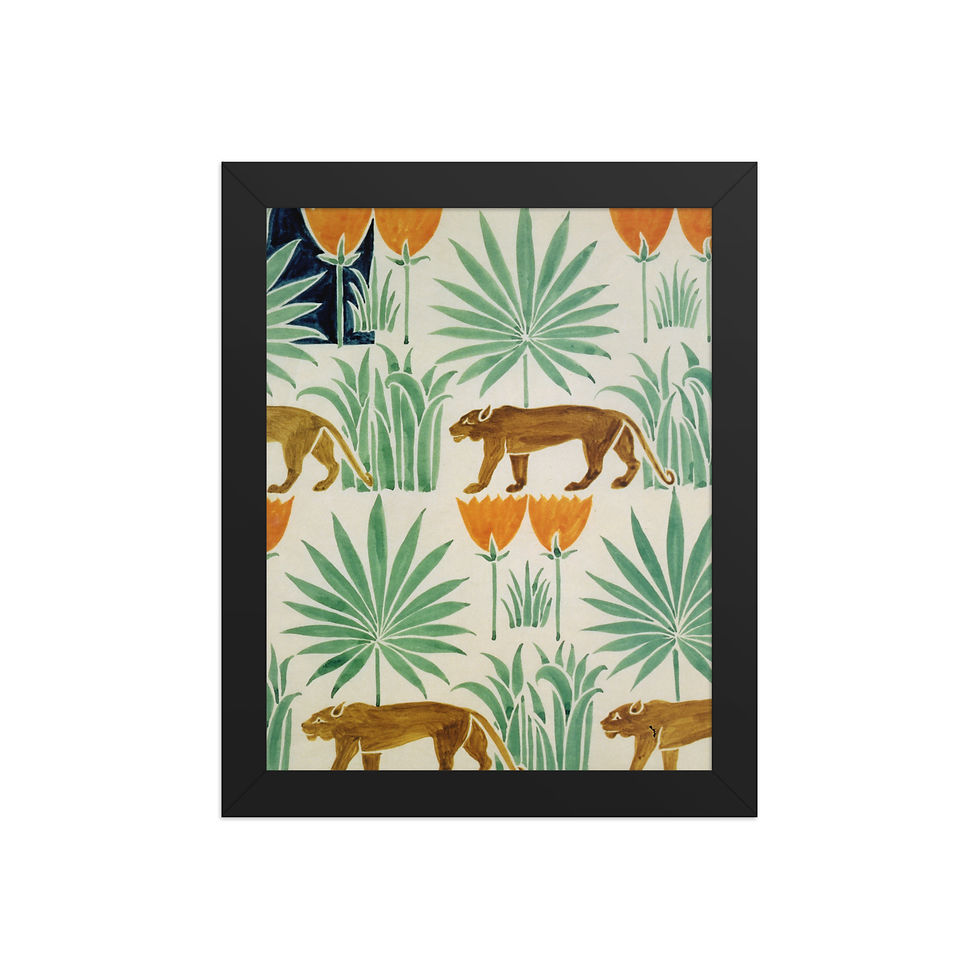 Thumbnail: Charles voysey | 1918 | vintage framed wallpaper art