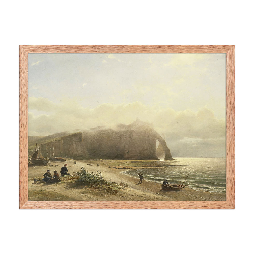 Thumbnail: Summer by the Coast Framed Vintage Art Print