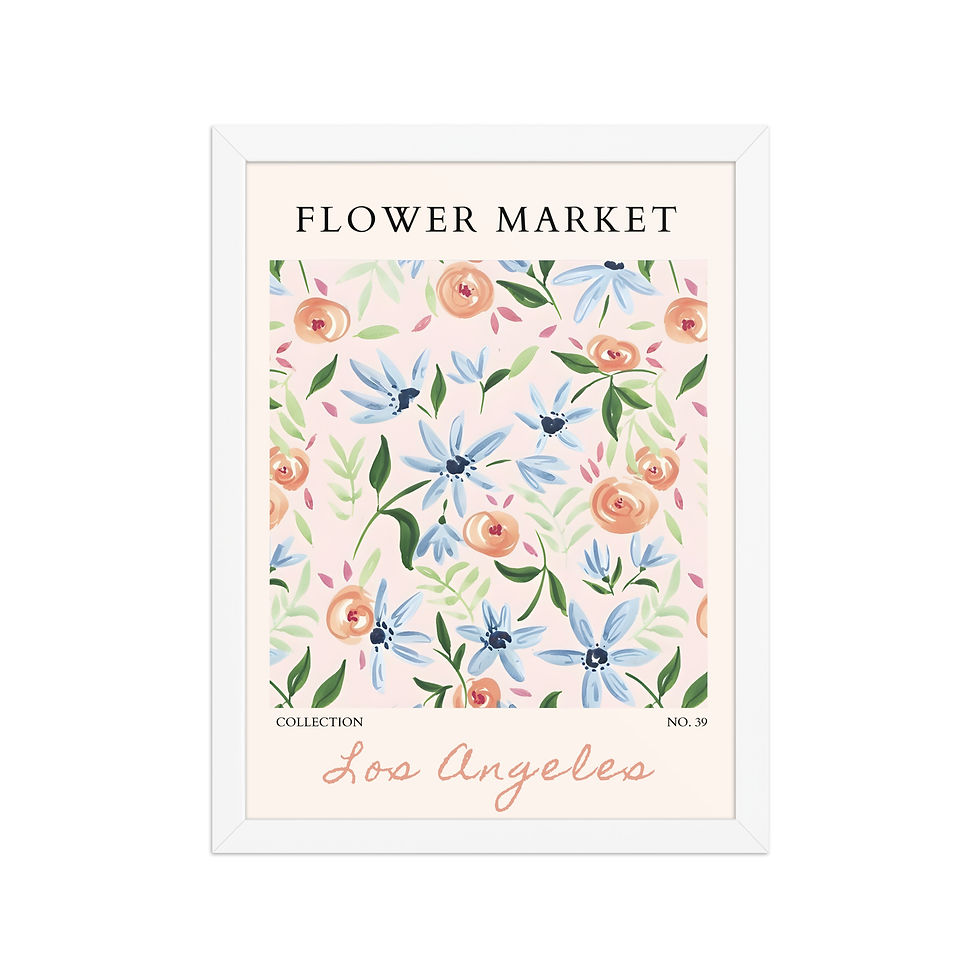 Thumbnail: Los Angeles | Framed Botanical Wall Art: Nature Prints from Global Cities