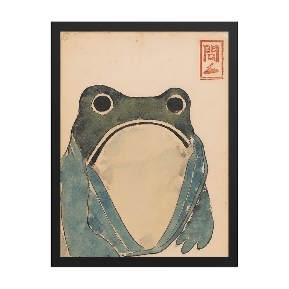 Thumbnail: Blue Robe Frog Print