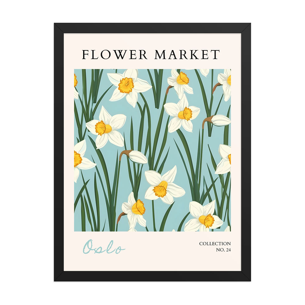 Thumbnail: Oslo | Framed Botanical Wall Art: Nature Prints from Global Cities