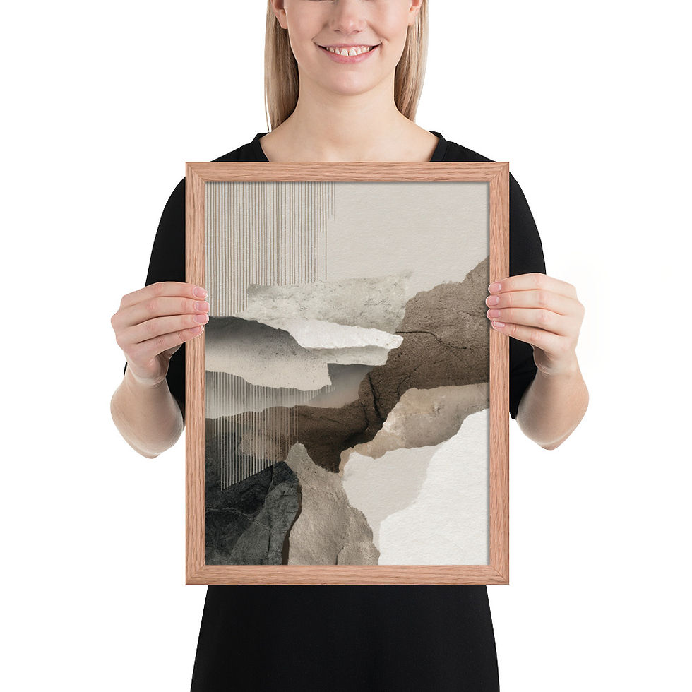 Thumbnail: Minimalist Boho Wall Art – Framed for Charm