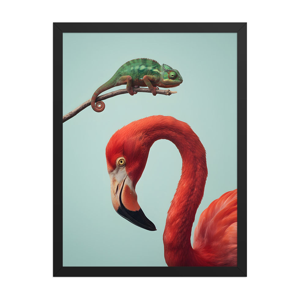 Thumbnail: Changing Chameleon Framed Nature Art Print