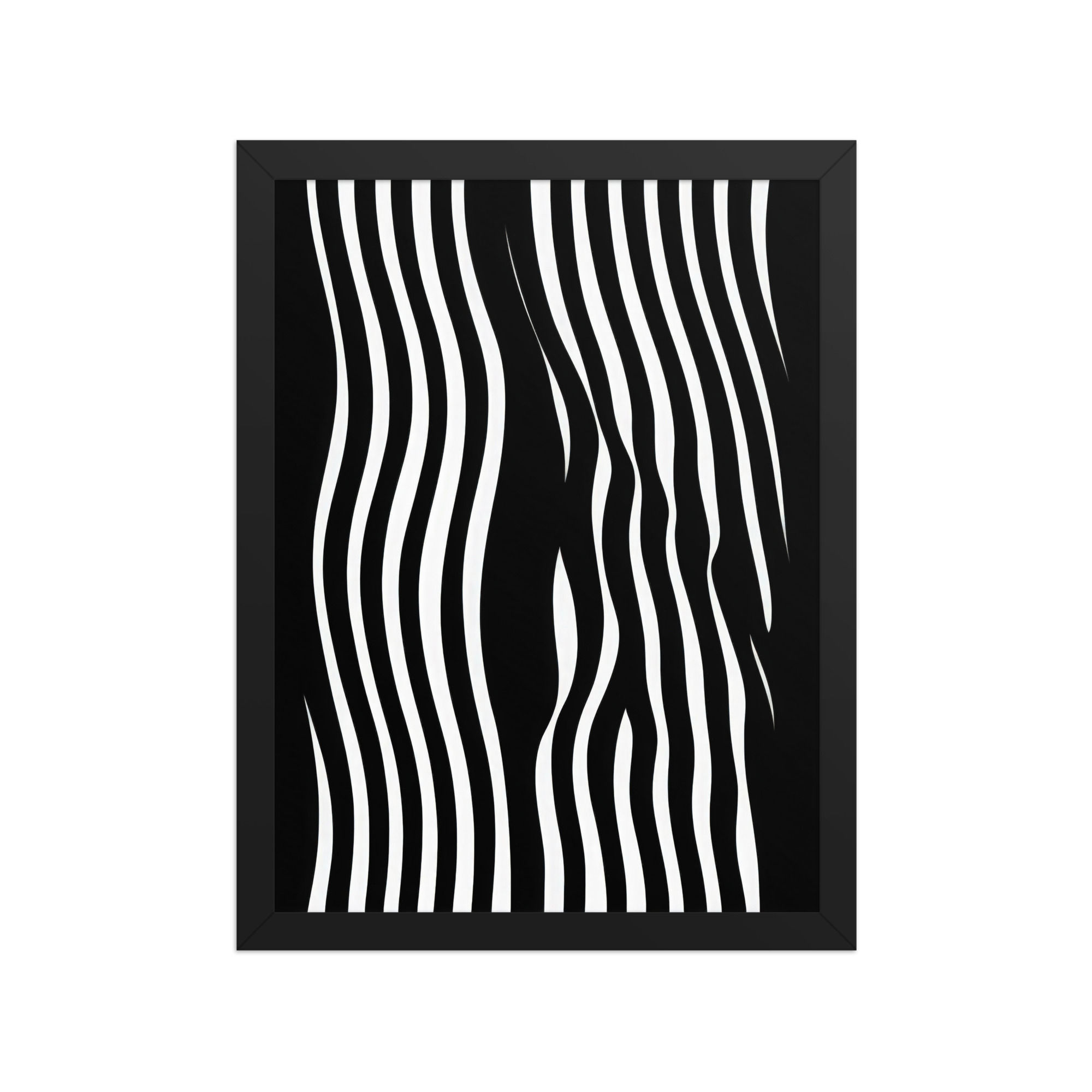 Black & Beige Abstract Wall Art Print 