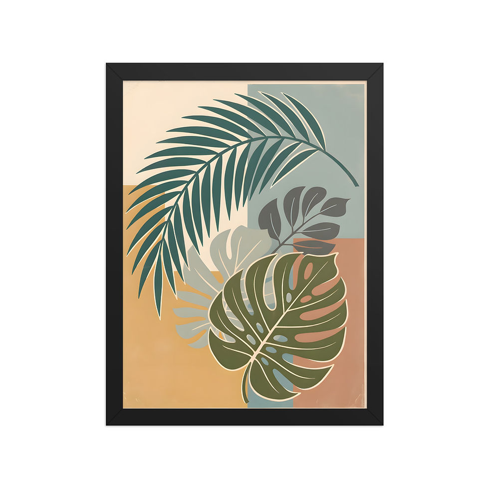 Thumbnail: Simple Fronds Minimalist Botanical Art Print