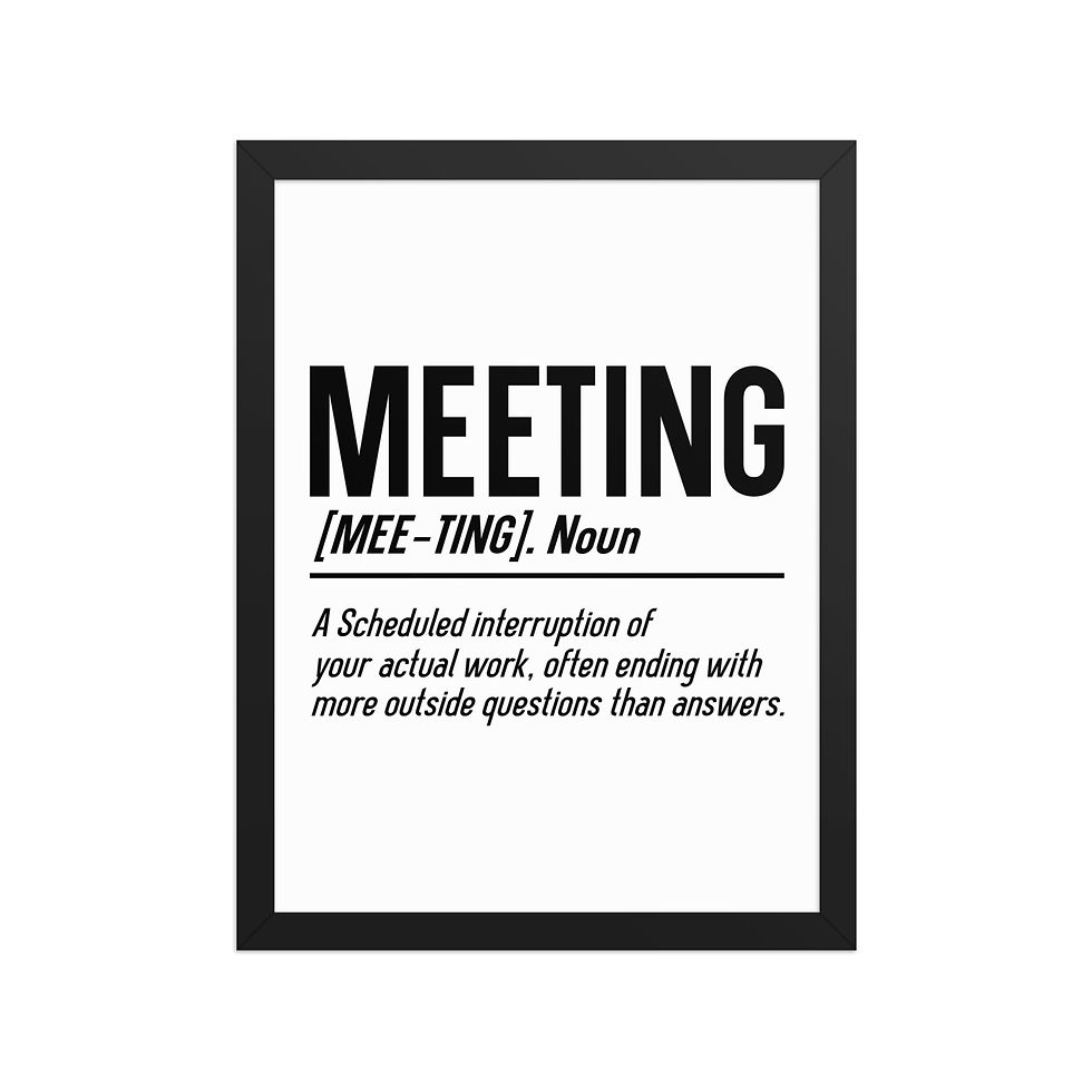 Thumbnail: Office Humor Framed Print iv