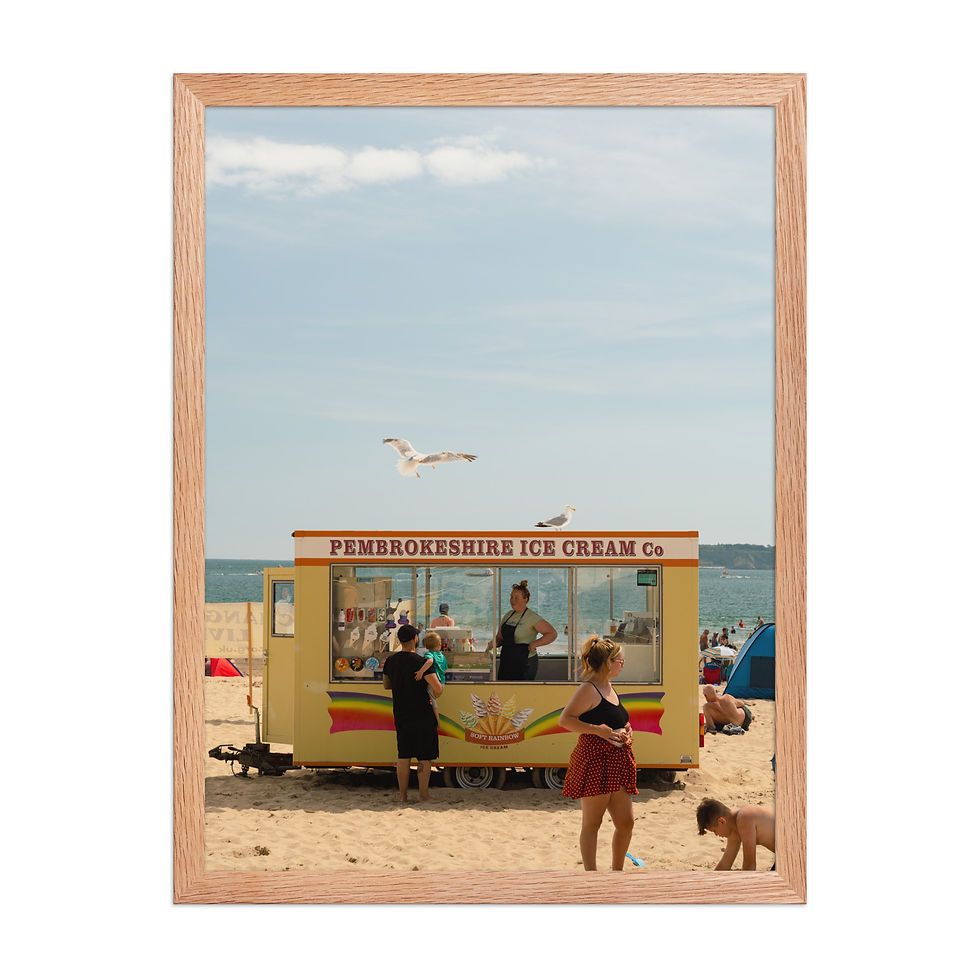Thumbnail: Tenby Beach | Framed Landscape Photography Poster Print Wall art