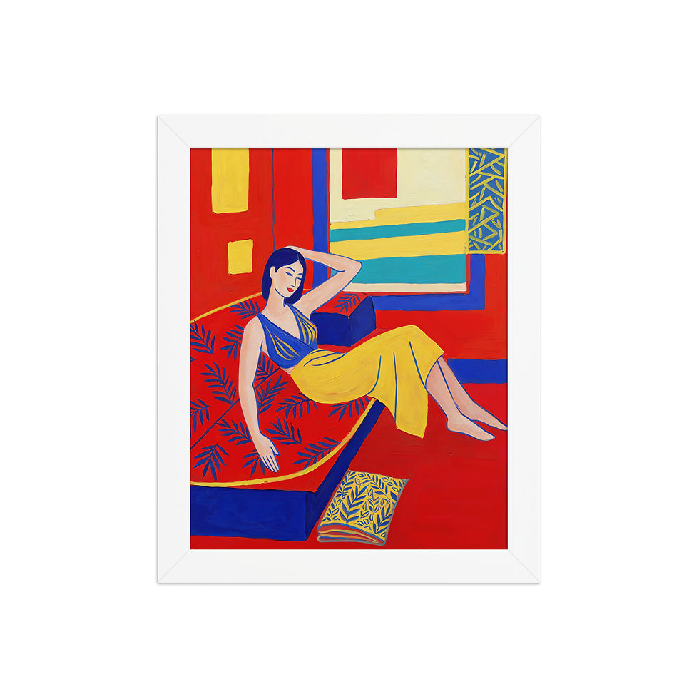 Thumbnail: Bold Cozy Living Room Art Print