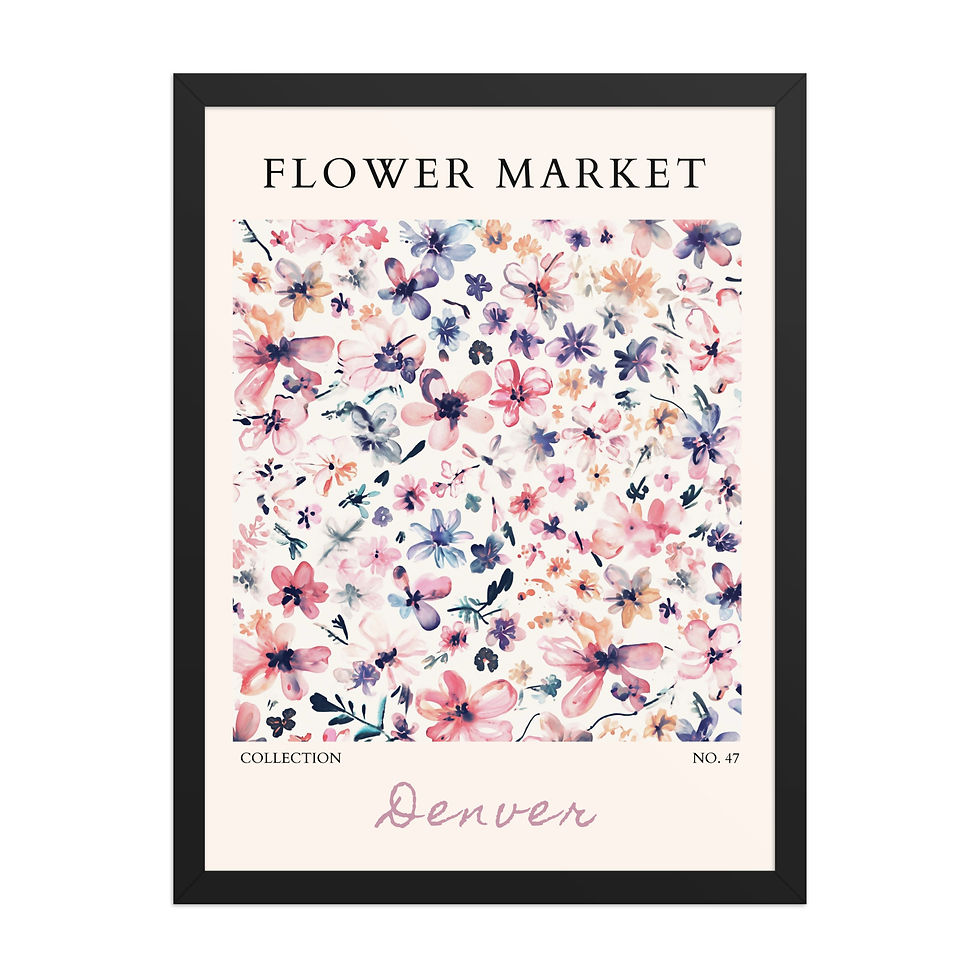 Thumbnail: Denver | Framed Botanical Wall Art: Nature Prints from Global Cities