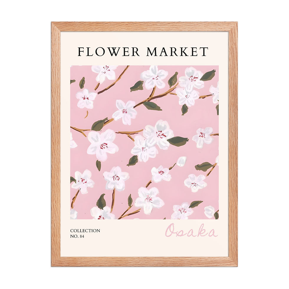 Thumbnail: Osaka | Framed Botanical Wall Art: Nature Prints from Global Cities