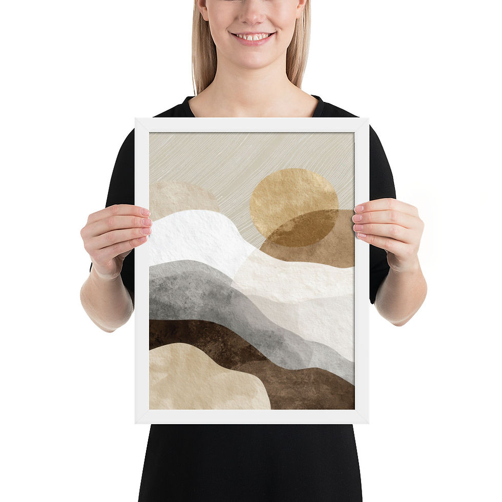 Thumbnail: Framed Dreamy Boho Art – Soft and Serene Decor
