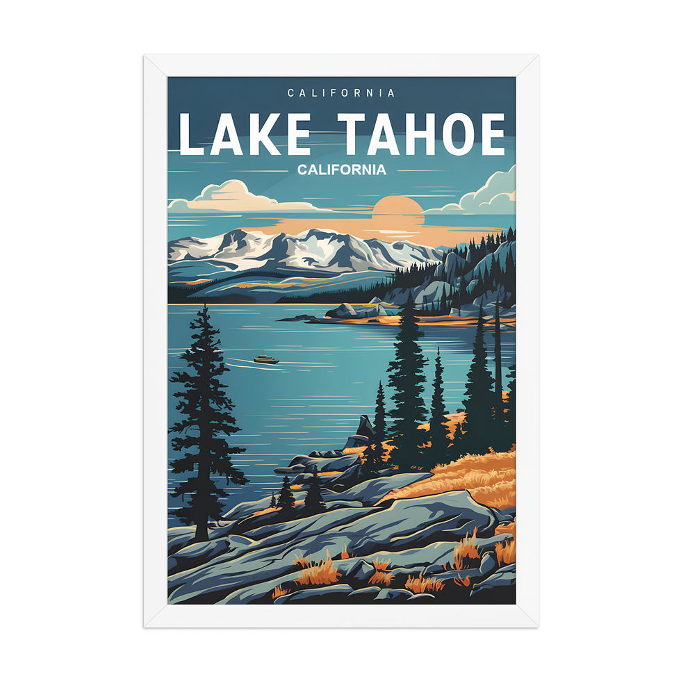 Thumbnail: Lake Tahoe Modern Travel Art